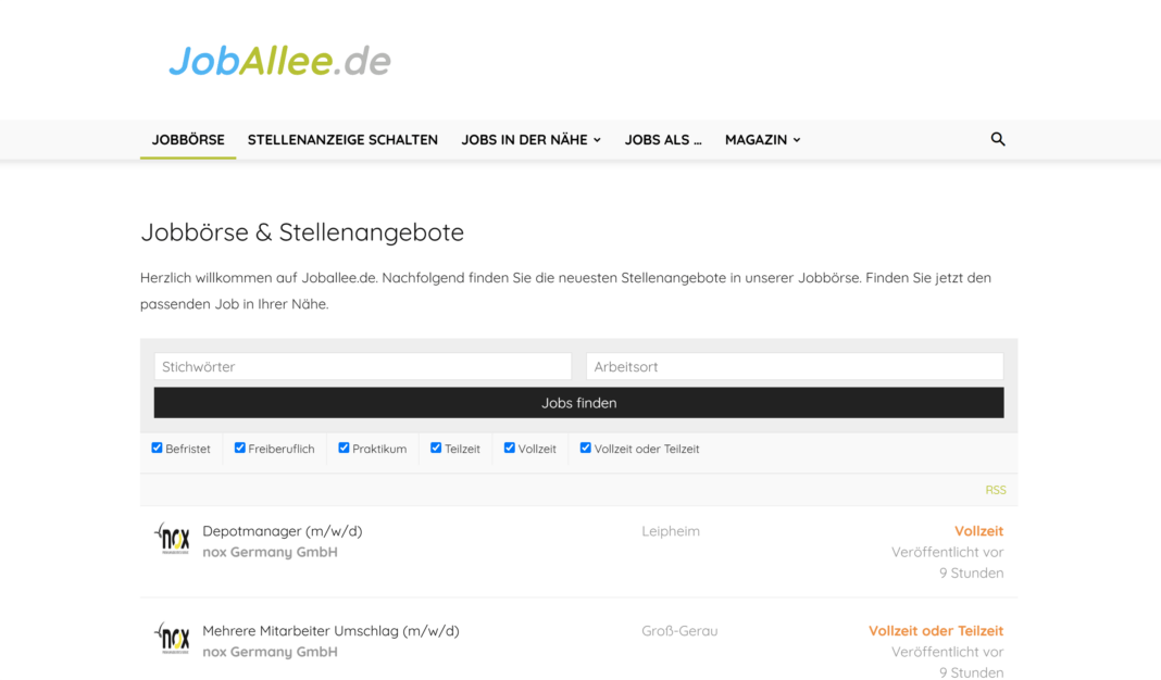 JobAllee.de - Jobs & Stellenangebote in der Nähe finden JobAllee.de - Jobs & Stellenangebote in der Nähe finden