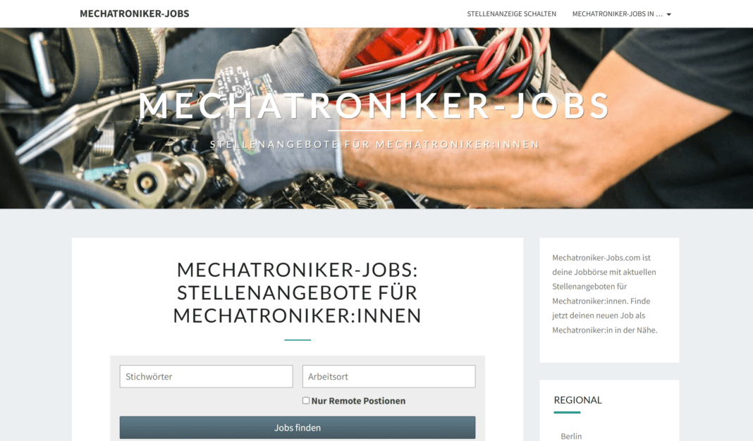 Mechatroniker-Jobs.com: Stellenangebote für Mechatroniker:innen