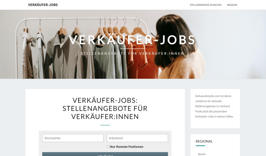 VerkaeuferJobs.com: Stellenangebote für Verkäufer:innen